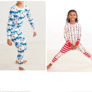 Hanna Andersson Organic Cotton Set of 2 long sleeve holiday pajamas Sz 10